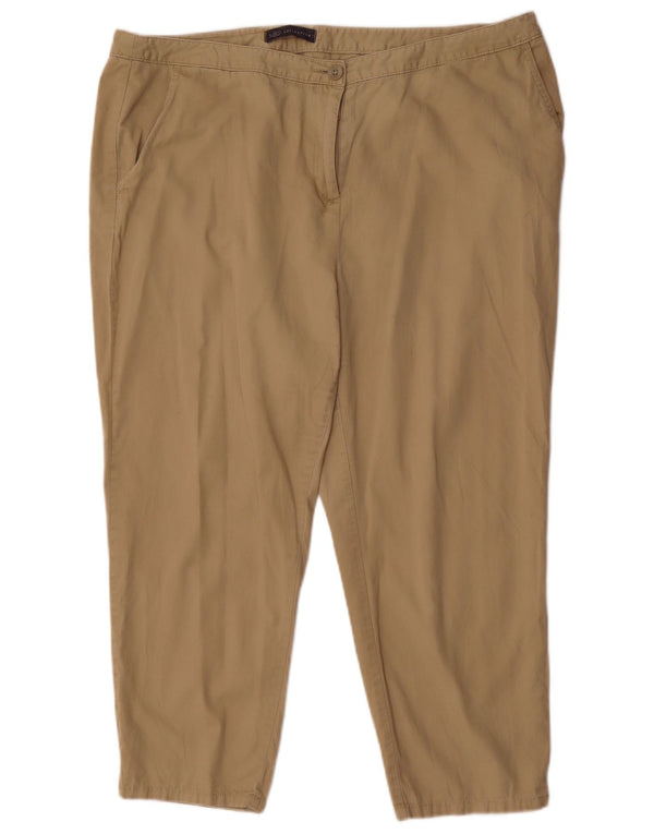 Marks & Spencer Damen-Kurzhose, UK 18, XL, W38, L24, Beige, Baumwolle