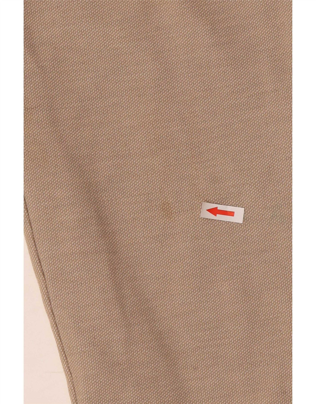 Schmale, verkürzte Damenhose von Zara, XL, W34, L26, Beige, Polyester