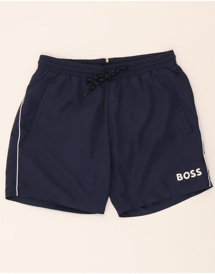 Hugo Boss Herren-Badeshorts, Größe S, Marineblau