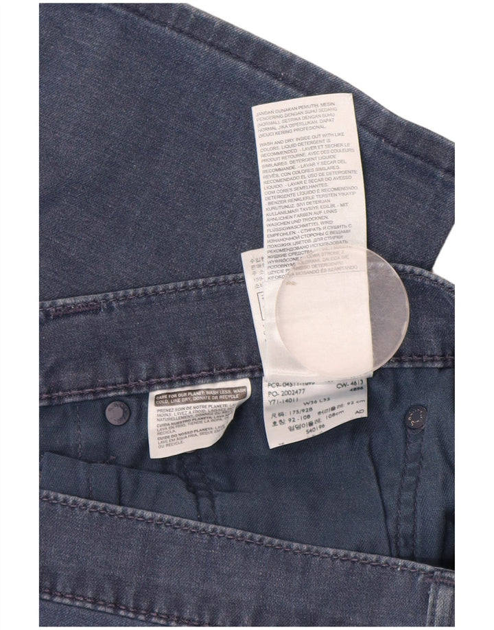 Levi's Herren Slim Jeans W36 L30 Blaue Baumwolle