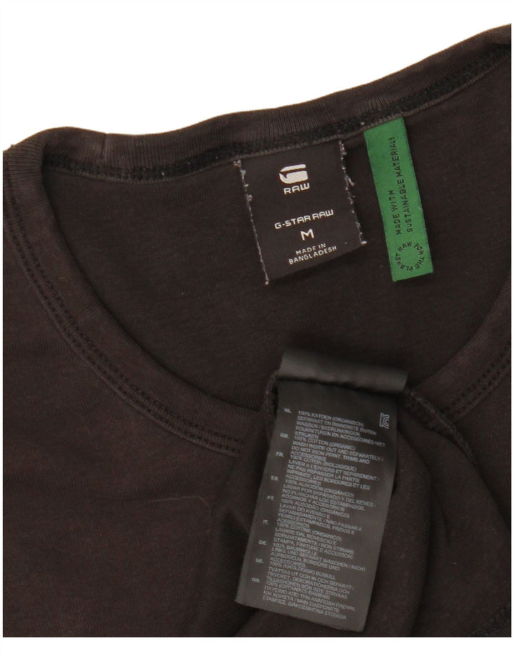 G-Star Herren T-Shirt Top Mittelschwarze Baumwolle