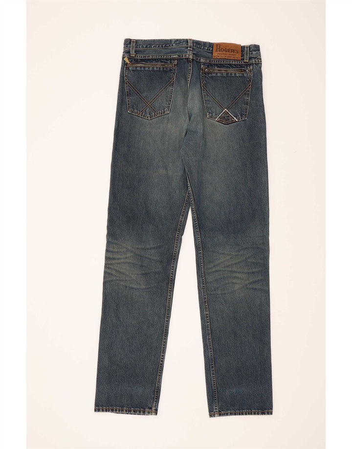Roy Rogers Herren Straight Jeans W36 L36 Blaue Baumwolle