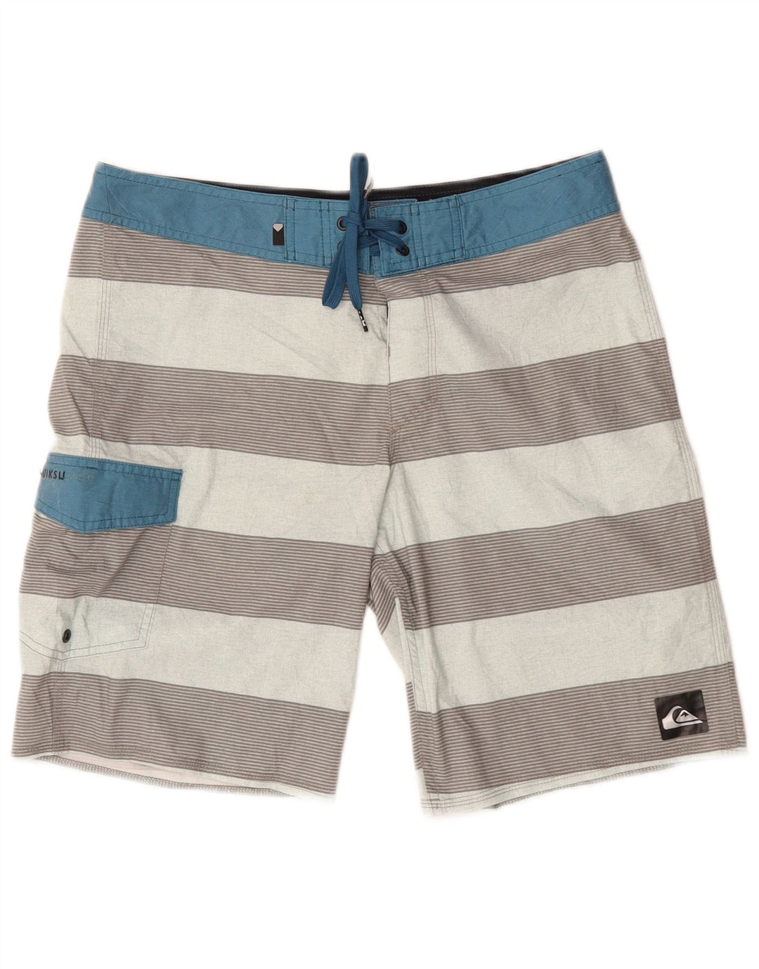 Quiksilver Herren-Badeshorts, mittelgroß, mehrfarbig, gestreift, Polyester