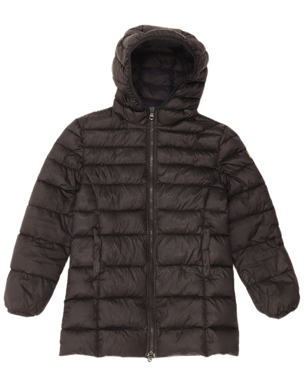 REFRIGIWEAR Wattierte Jacke für Jungen mit Kapuze, 11–12 Jahre, XL, schwarzes Polyester