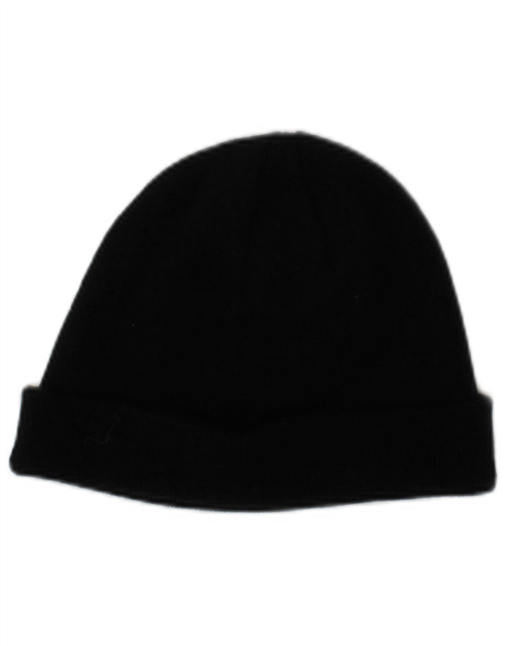 JACK WILLS Womens Graphic Knit Beanie Hat One Size Black Classic