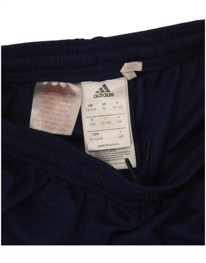 Adidas Jungen Climalite Sport Shorts 13-14 Jahre Marineblau Polyester