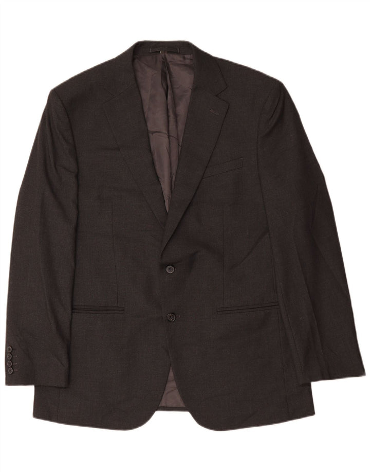 Marks & Spencer Herren-Blazer mit 2 Knöpfen, Gr. 42, Größe L, Grau, Polyester