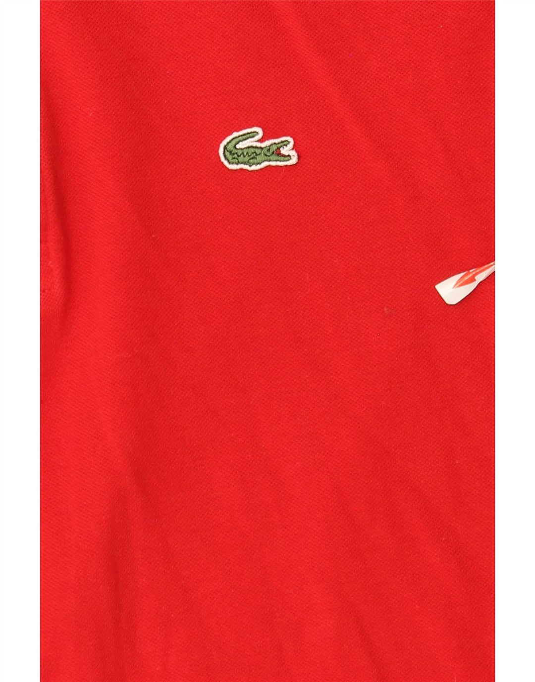 Lacoste Herren-Langarm-Poloshirt, Größe 3, klein, rote Baumwolle