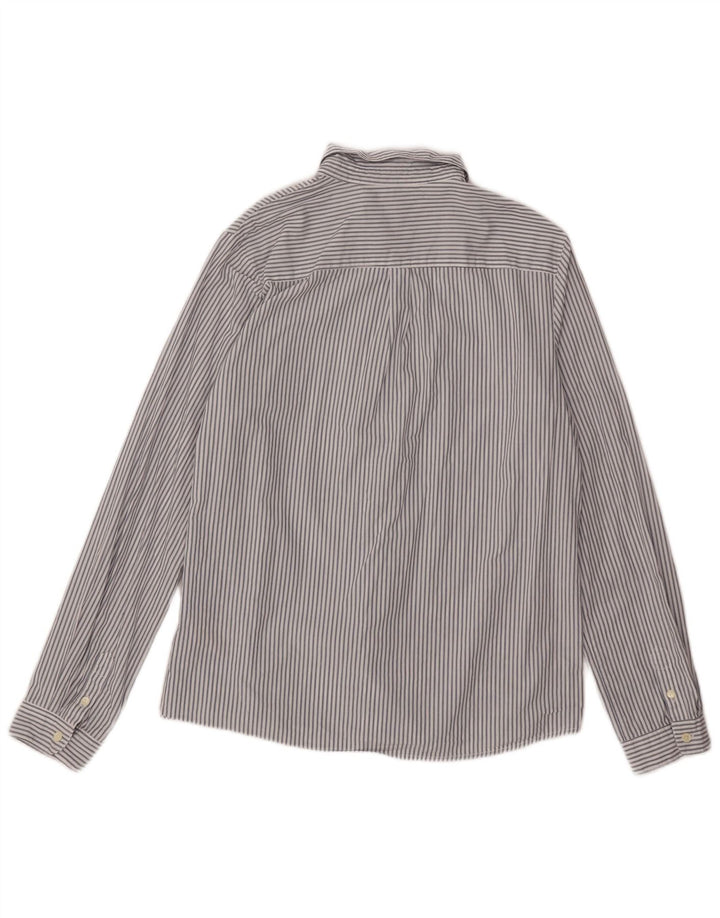 Scotch & Soda Herrenhemd aus mittelweißer, gestreifter Baumwolle