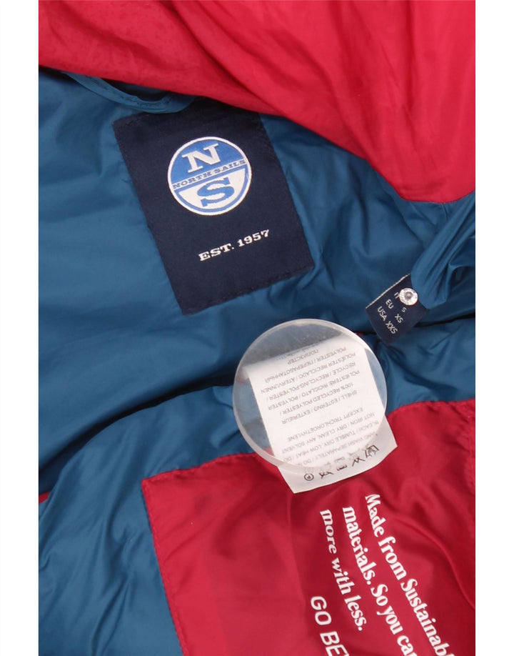North Sails Damen Übergroße gepolsterte Jacke UK 6 XS Rosa Polyester