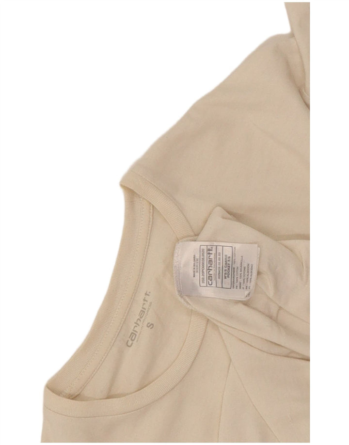 Carhartt Herren T-Shirt Top Small aus weißer Baumwolle