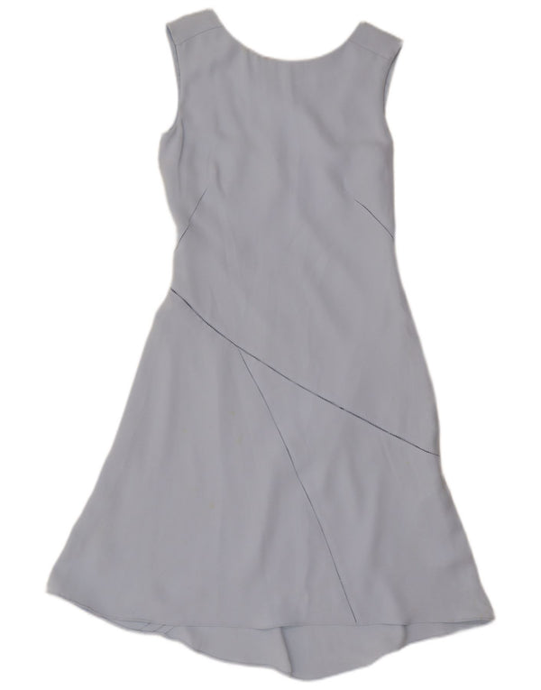 Reiss Damen ärmelloses A-Linien-Kleid UK 10 Small Blue