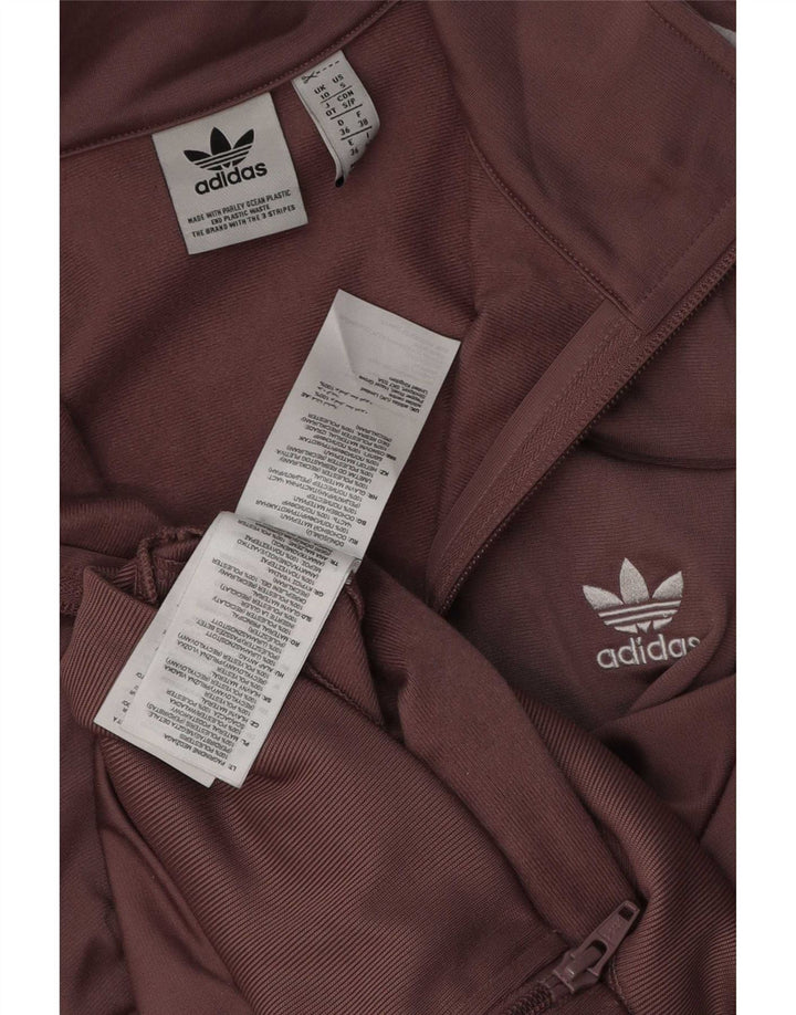 Adidas Damen Trainingsanzug Top Jacke UK 10 Small Rosa Polyester