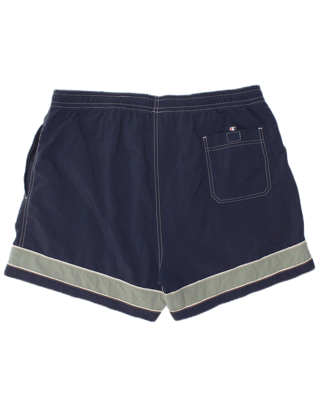 Champion Herren-Badeshorts XL, Marineblau, Colourblock-Polyamid