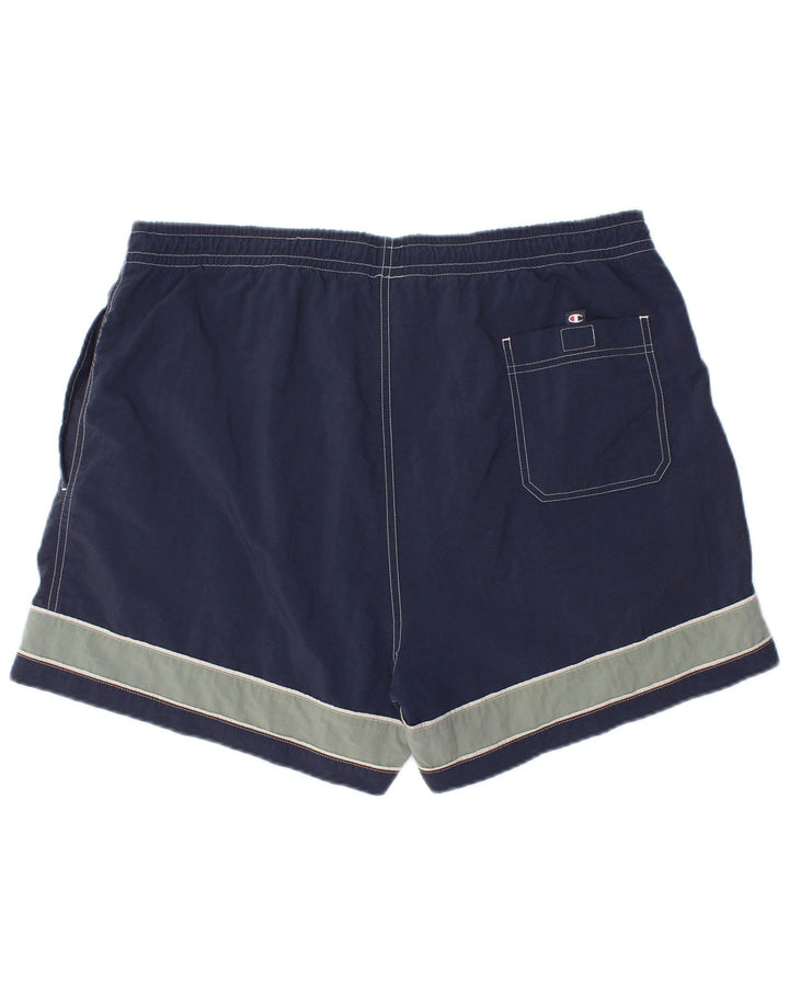 Champion Herren-Badeshorts XL, Marineblau, Colourblock-Polyamid