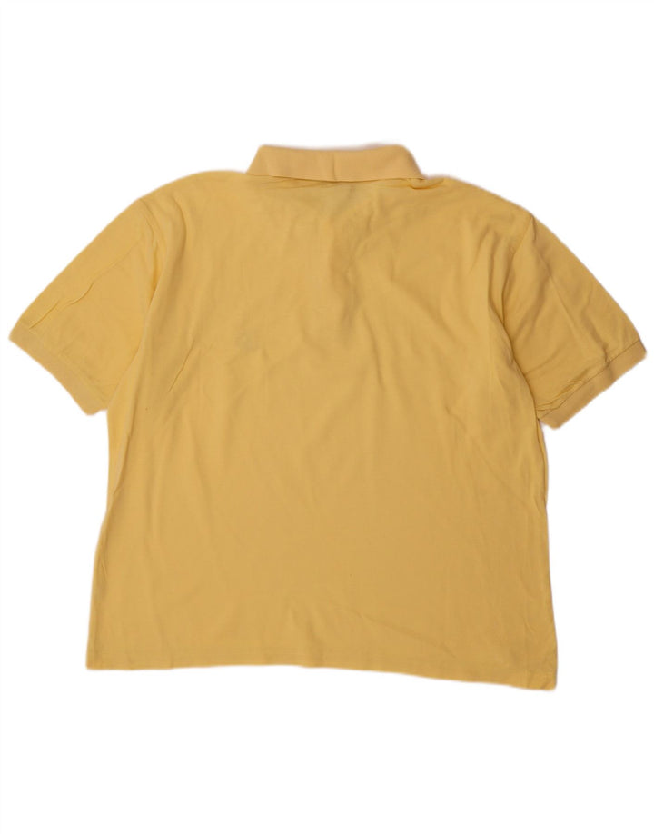 Navigare Herren-Poloshirt aus mittelgelber Baumwolle