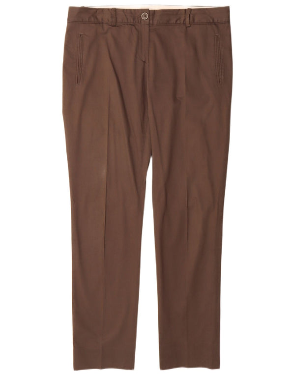 Massimo Dutti Slim Chino-Hose für Damen, EU 42, Größe L, W32, L31, Grau, Baumwolle