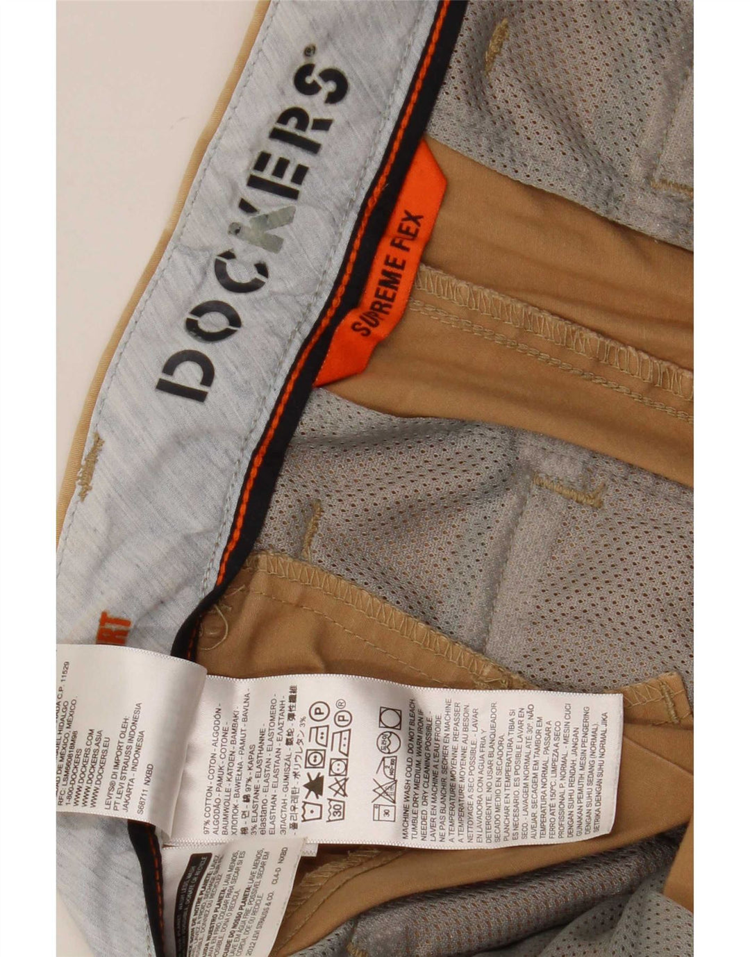 Dockers Herren Chinoshorts W32 Mittelbeige Baumwolle