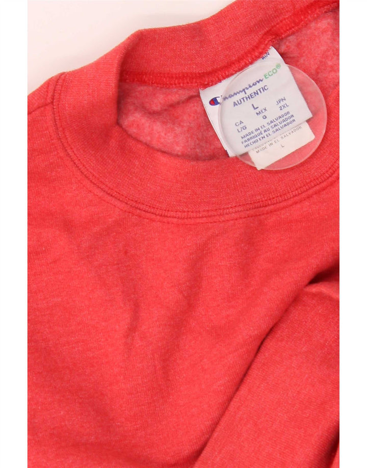Champion Herren-Sweatshirt mit Grafik, groß, aus roter Baumwolle