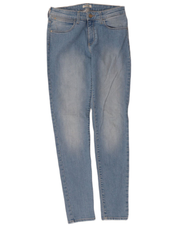 Wrangler Damen Skinny Jeans W28 L32 Blaue Baumwolle