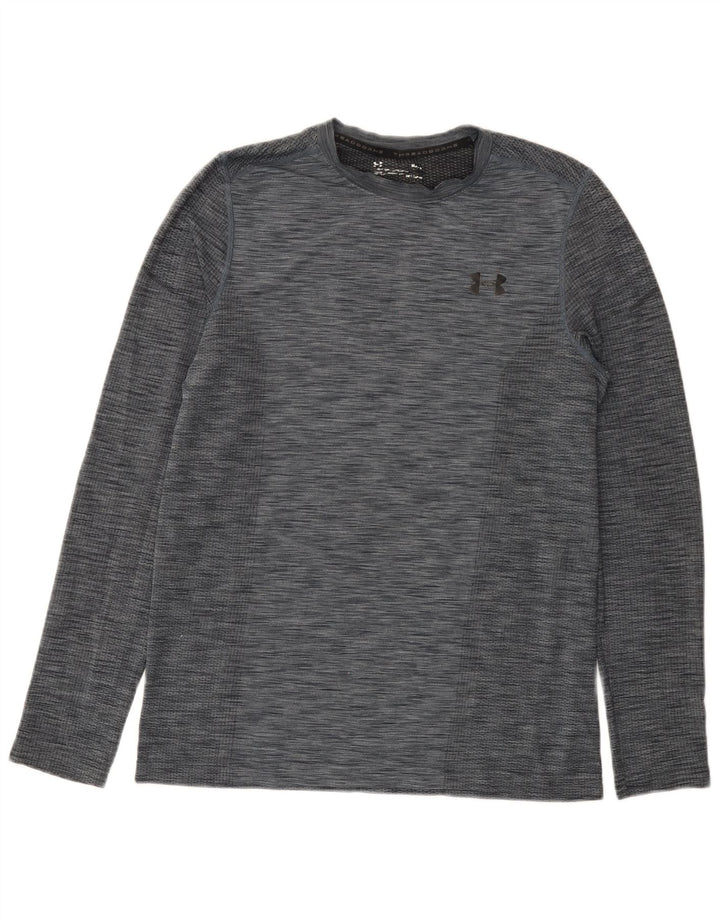 Under Armour Herren Heat Gear Top Langarm Mittelgrau meliert