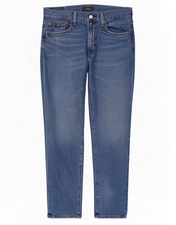 Polo Ralph Lauren Damen Tapered Jeans W26 L27 Blaue Baumwolle