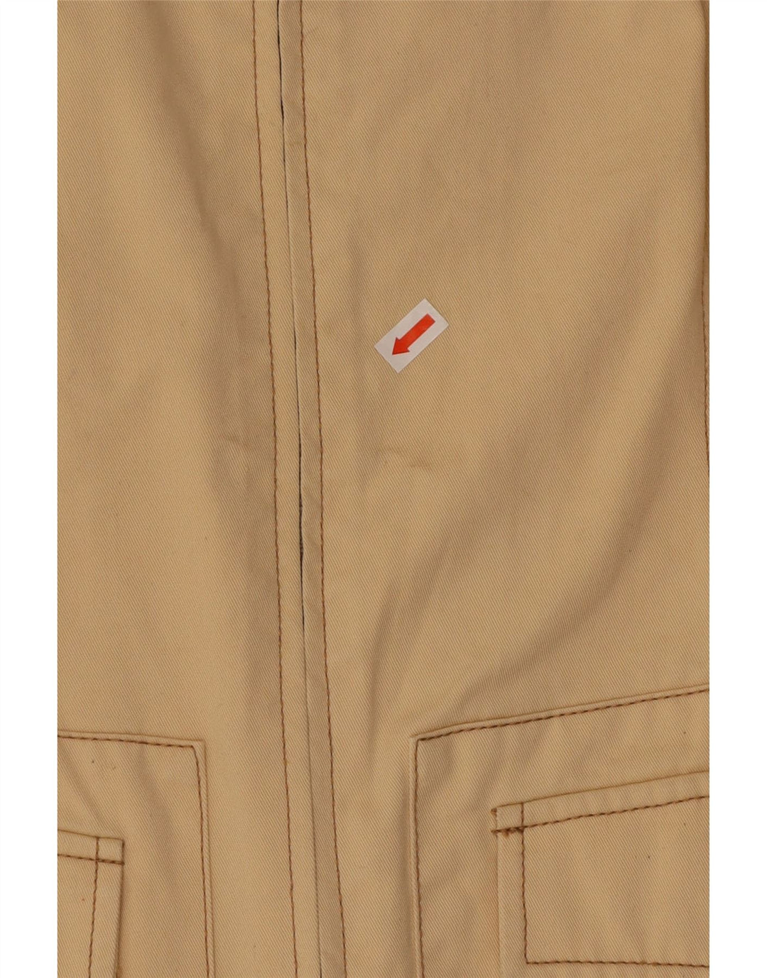 BENETTON Damen Utility-Jacke IT 42 Mittelbeige Baumwolle