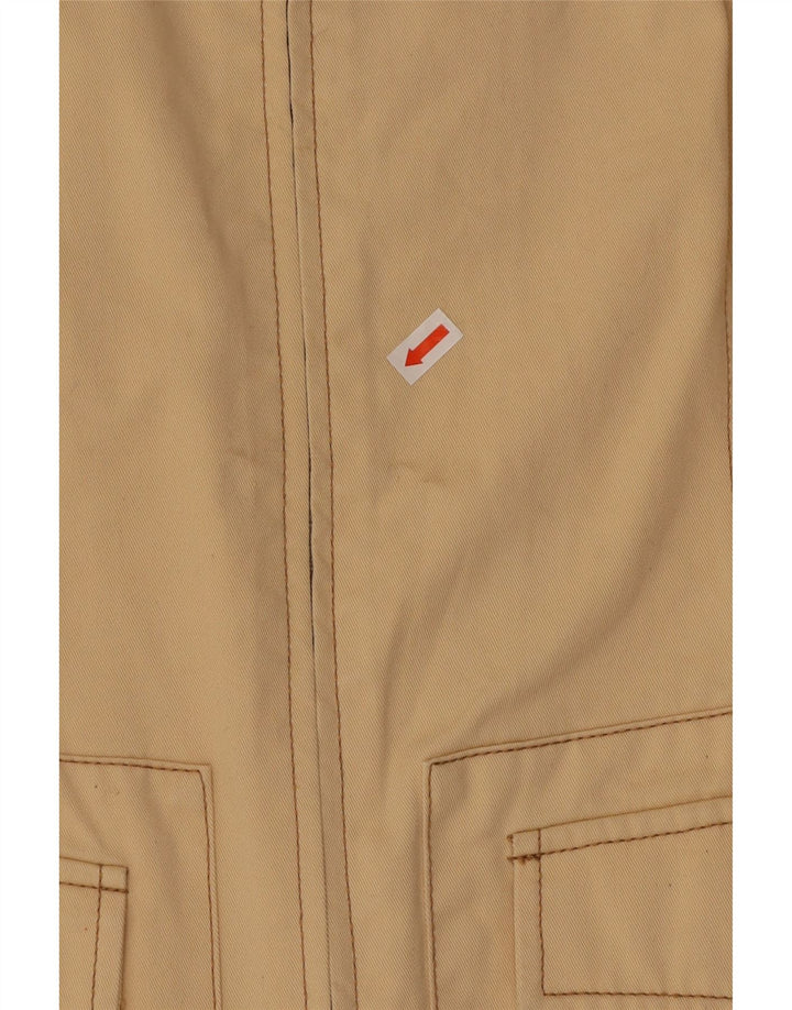 BENETTON Damen Utility-Jacke IT 42 Mittelbeige Baumwolle