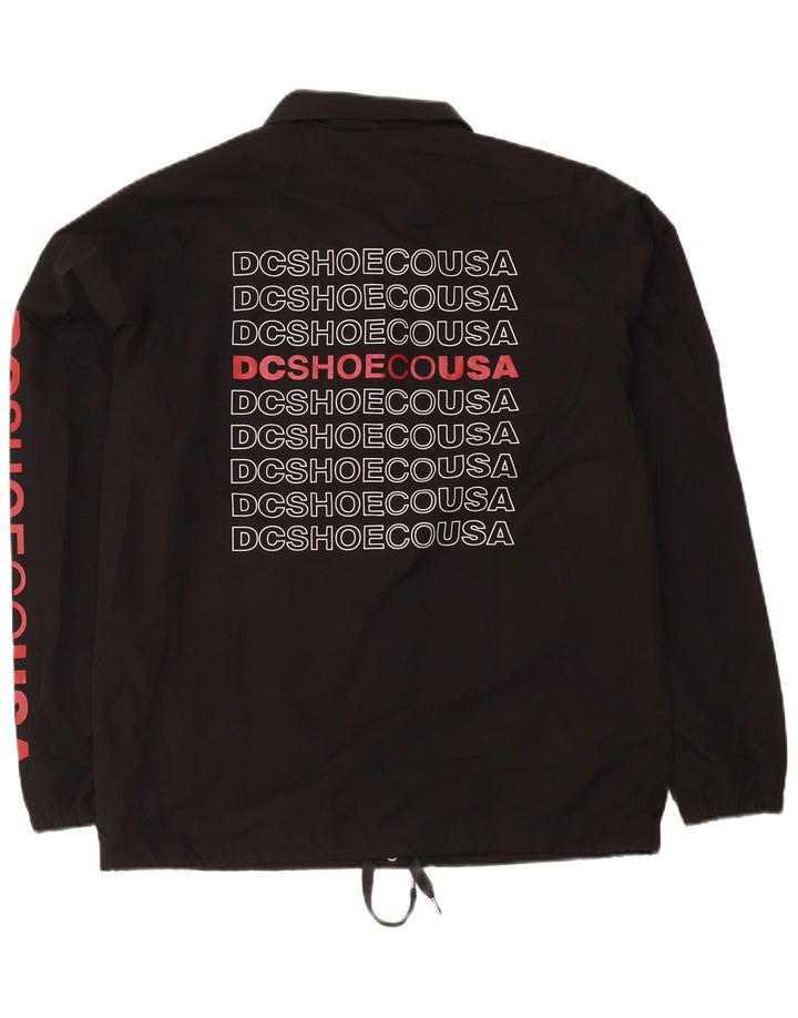 DC Herren-Regenjacke mit Grafik, UK 38, Mittelschwarz, Polyester