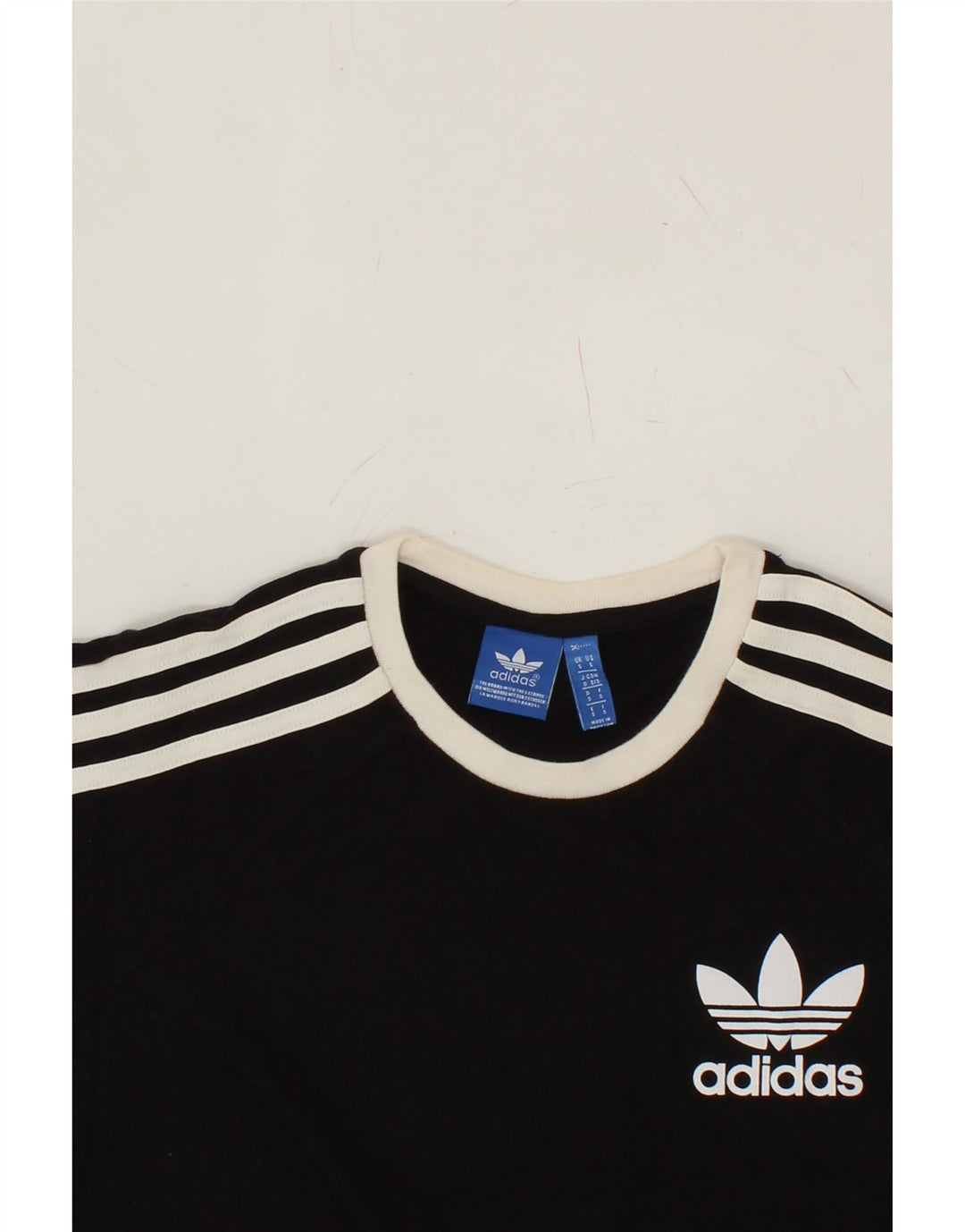 ADIDAS Mens T-Shirt Top Small Black Cotton Vintage Adidas and Second-Hand Adidas from Messina Hembry 