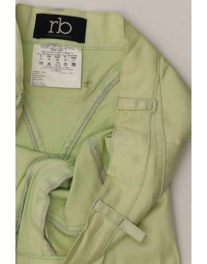 Roccobarocco Damen Meerjungfrauenrock IT 42 Medium W28 Grüne Baumwolle