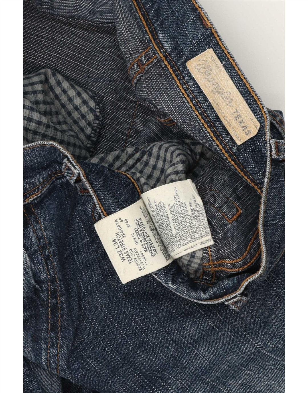 Wrangler Herren Texas Straight Jeans W32 L34 Blaue Baumwolle