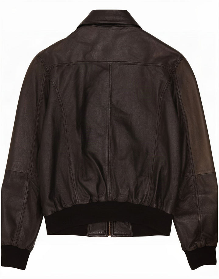 Vintage Herren Lederjacke UK 40 Large Schwarz
