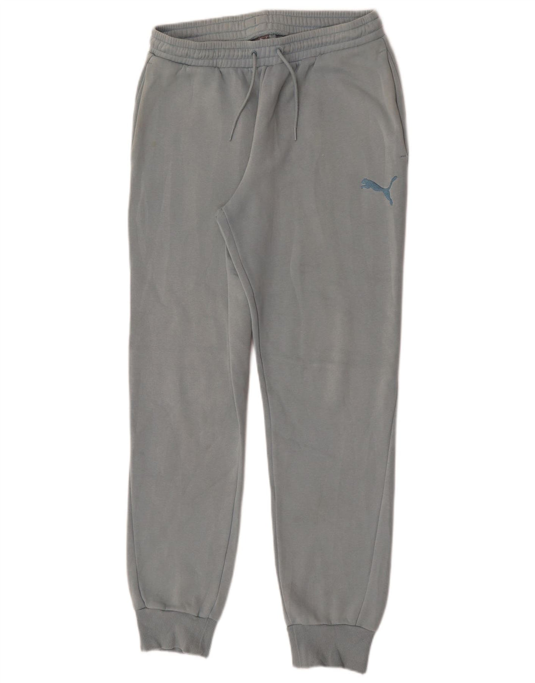 Puma Damen Trainingshose Jogger UK 14 Mittelblaue Baumwolle