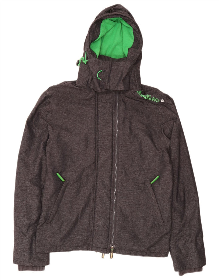 Superdry Herren Windcheater Windjacke UK 38 Mittelgrau meliert