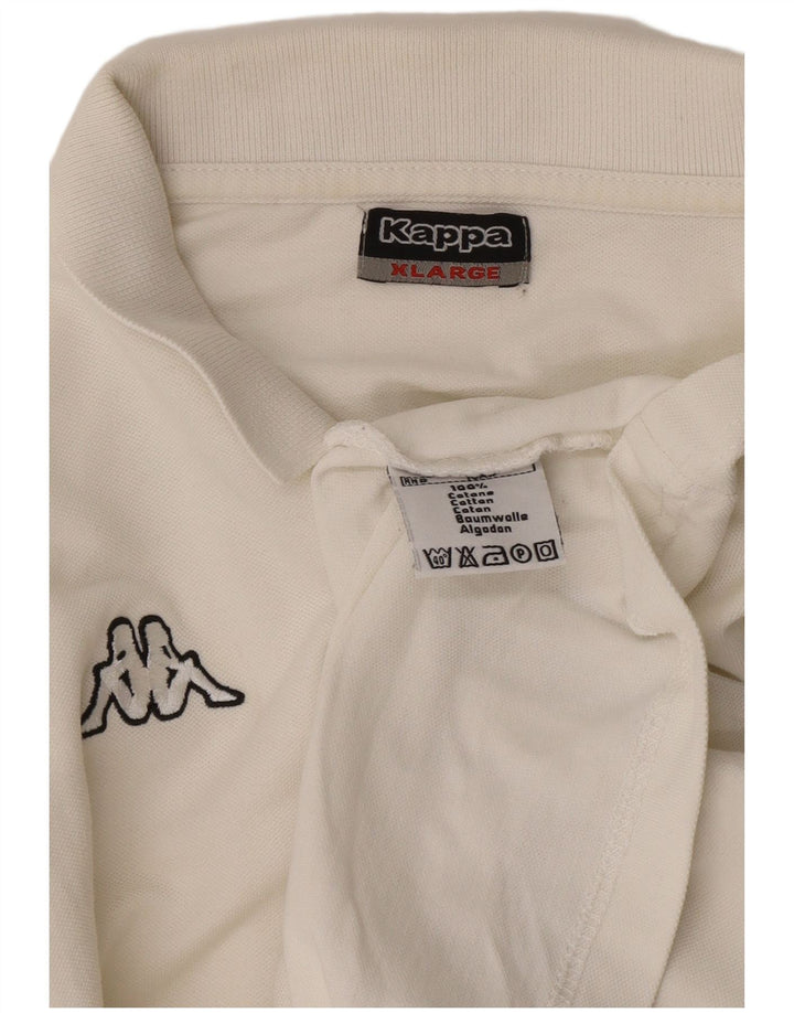 Kappa Herren Poloshirt XL Weiße Baumwolle