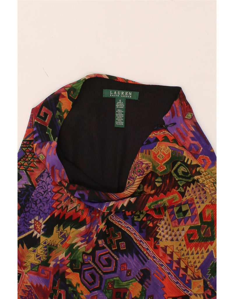 RALPH LAUREN Womens Trumpet Skirt US 6 Medium W28  Multicoloured Geometric Vintage Ralph Lauren and Second-Hand Ralph Lauren from Messina Hembry 