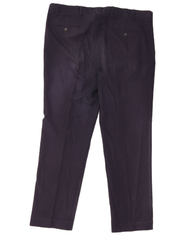 Marks & Spencer Mens Straight Regular Suit Trousers W38 L31 Navy Blue