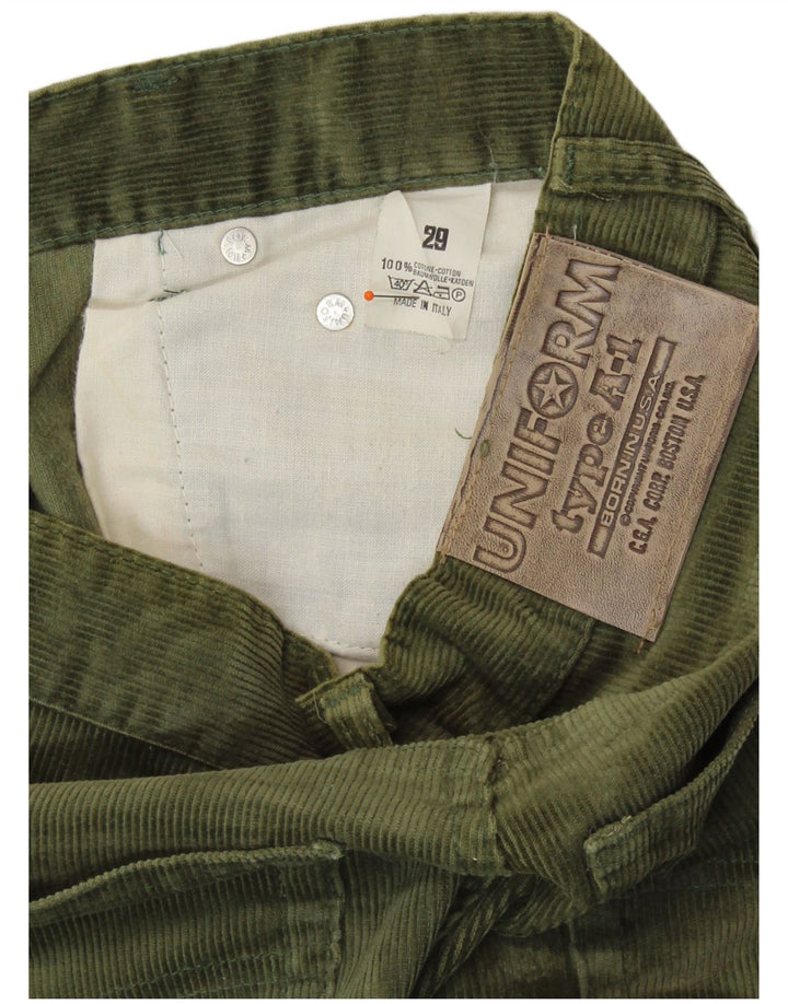 Gerade Damen-Cordhose von UNIFORM, W29, L28, Khaki, Baumwolle