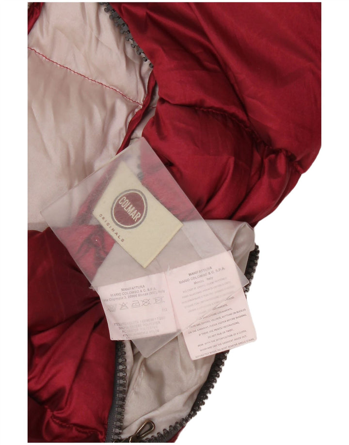 Colmar Damen Wattierte Jacke mit Kapuze IT 46 Large Rot Polyester