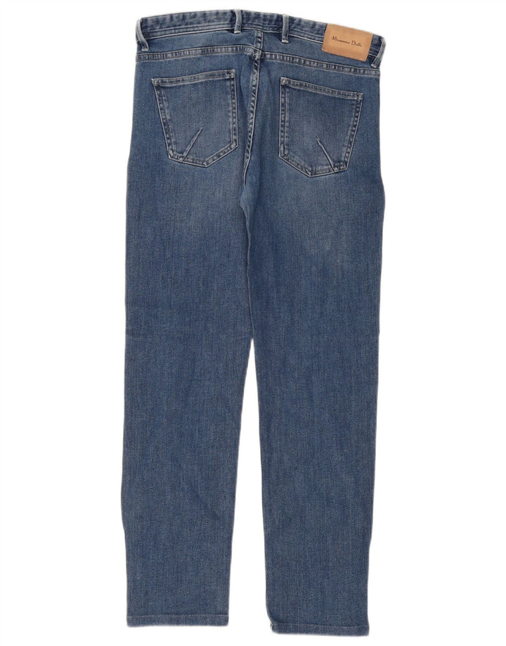 Massimo Dutti Herren Slim Jeans EU 42 Large W32 L30 Blau