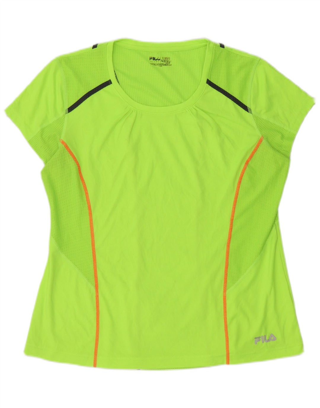 Fila Damen T-Shirt Top UK 16 Large Grün