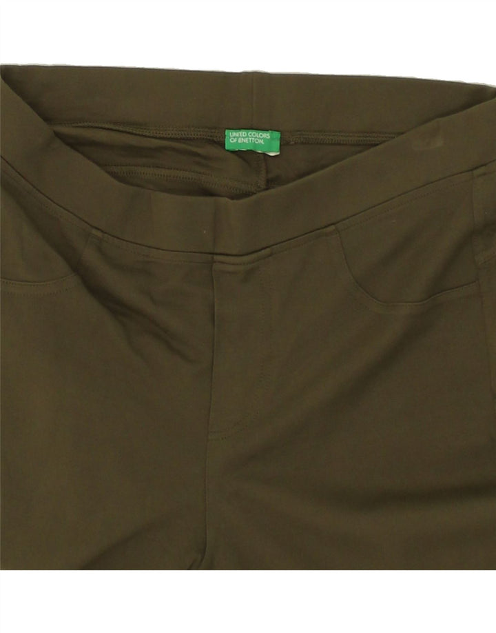 BENETTON Womens Skinny Casual Trousers W30 L28 Green | Vintage Benetton | Thrift | Second-Hand Benetton | Used Clothing | Messina Hembry 
