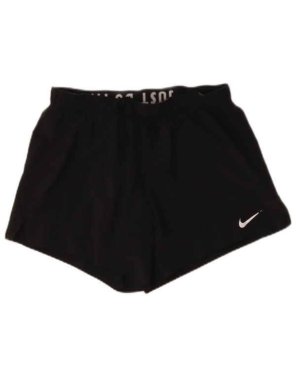 Nike Damen Dri Fit Sport Shorts UK 14 Medium Schwarz Polyester