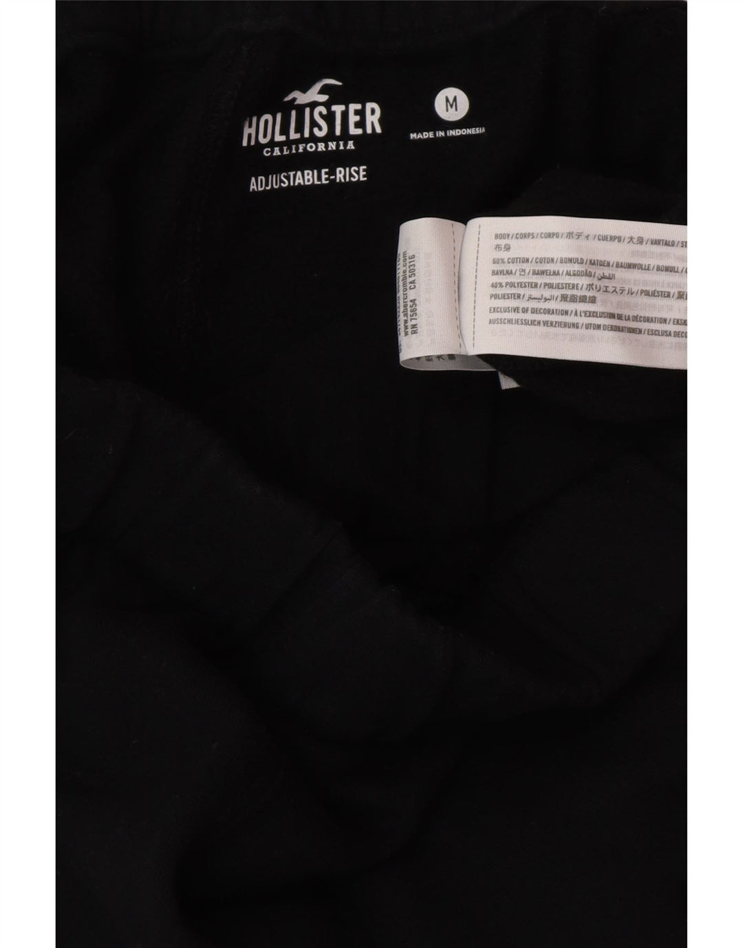HOLLISTER Herren-Trainingshose, Jogginghose, mittelschwarz, Baumwolle