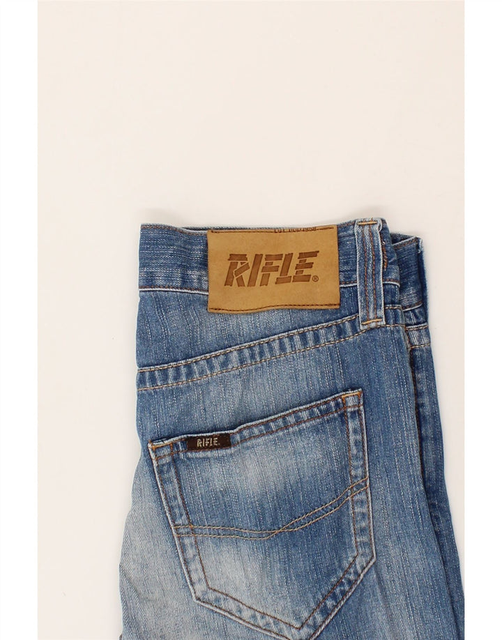 RIFLE Womens Straight Jeans W29 L33 Blue Cotton Vintage Rifle and Second-Hand Rifle from Messina Hembry 