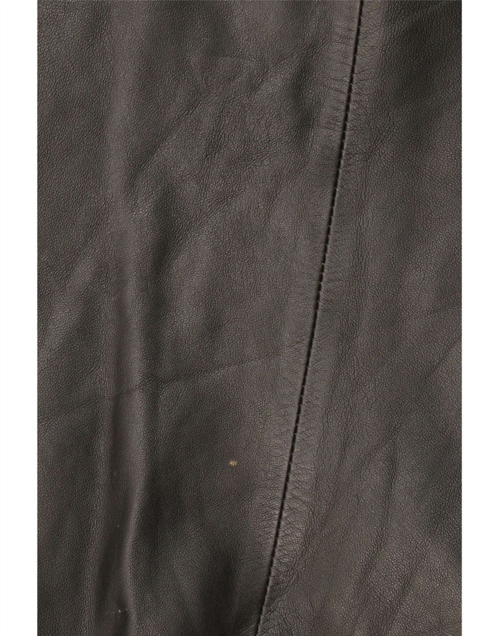 Vintage Herren Lederjacke UK 38 Medium Schwarz