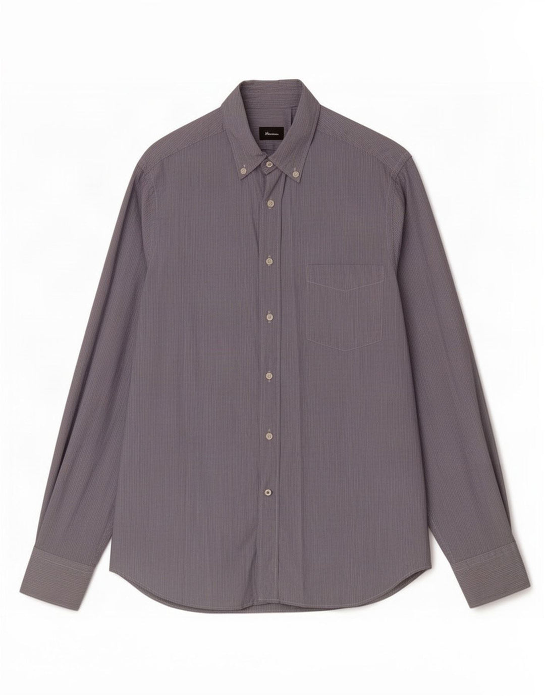 Massimo Dutti Herrenhemd, groß, blau, Nadelstreifen