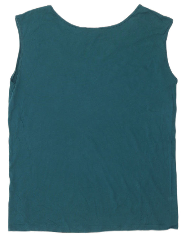 Adidas Damen Graphic Vest Top UK 14 Mittelblau