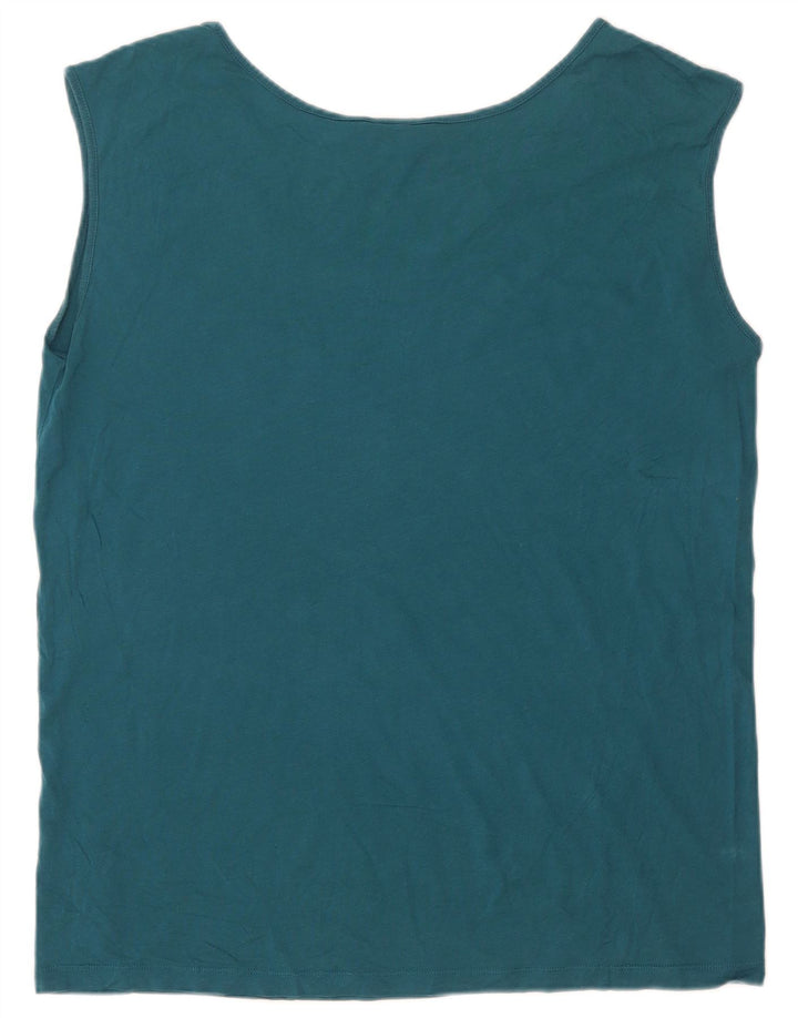Adidas Damen Graphic Vest Top UK 14 Mittelblau